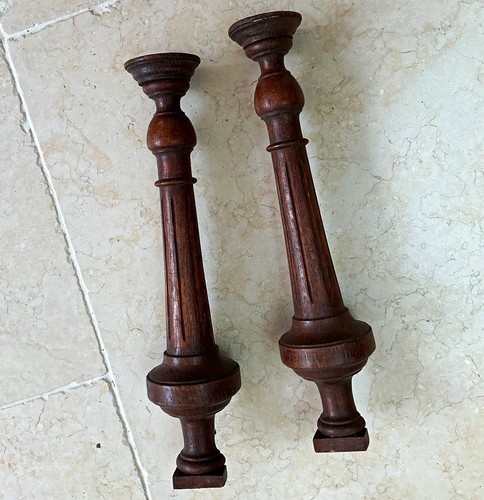 Pair turned oak - oak, legs