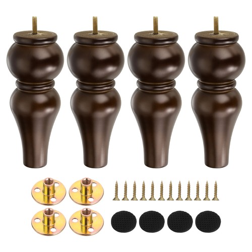 8inch wood furniture legs set - 8inch,