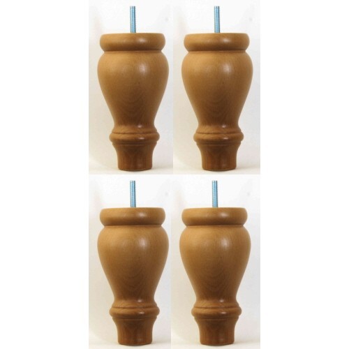 Solid wood sofa legs 165mm - 4,