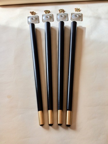 Set black tapered wooden - black,
