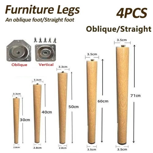 4pcs 50cm height - height, wood