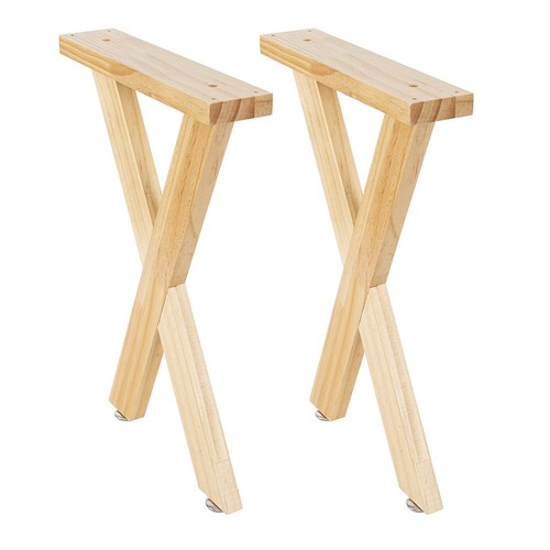 2pcs wooden table legs - wooden, desk