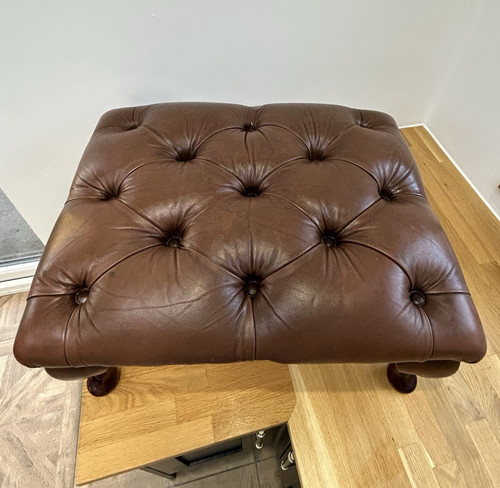 Chesterfield tufted brown - chesterfield,