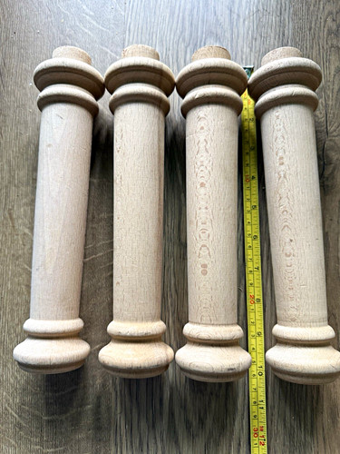 Set beech unfinished turned - 4,
