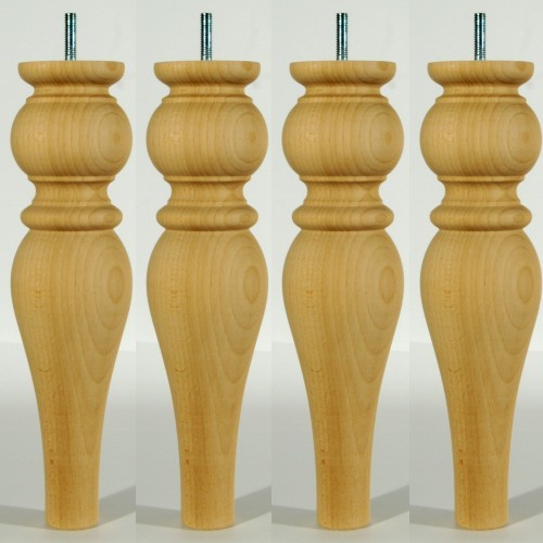 Turned wooden legs - turned,