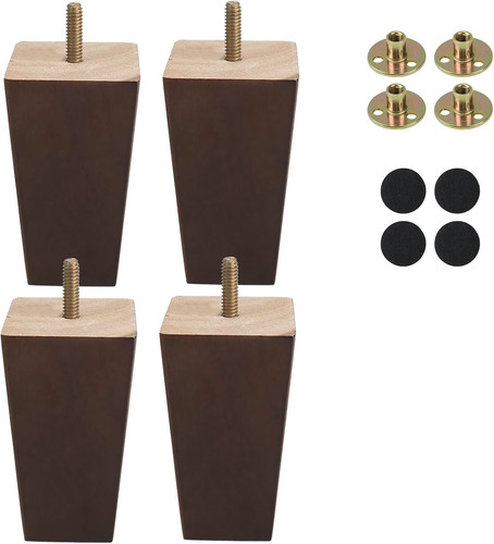10cm sofa legs set wooden - legs, 4