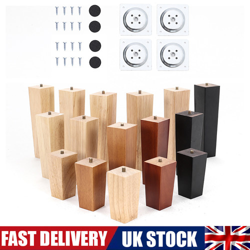 Square round wooden - wooden, feet