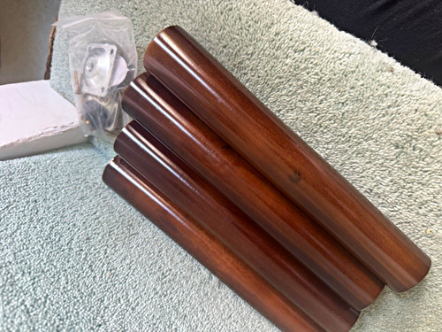 Set brown wooden round - 4,