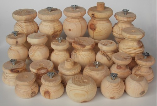 Single rustic wooden pine - wooden, foot