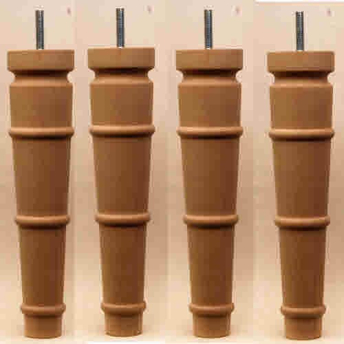Elegant turned wooden legs - 4,
